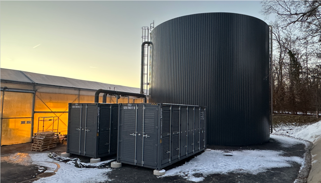 K51-Container am Gewächshausstandort